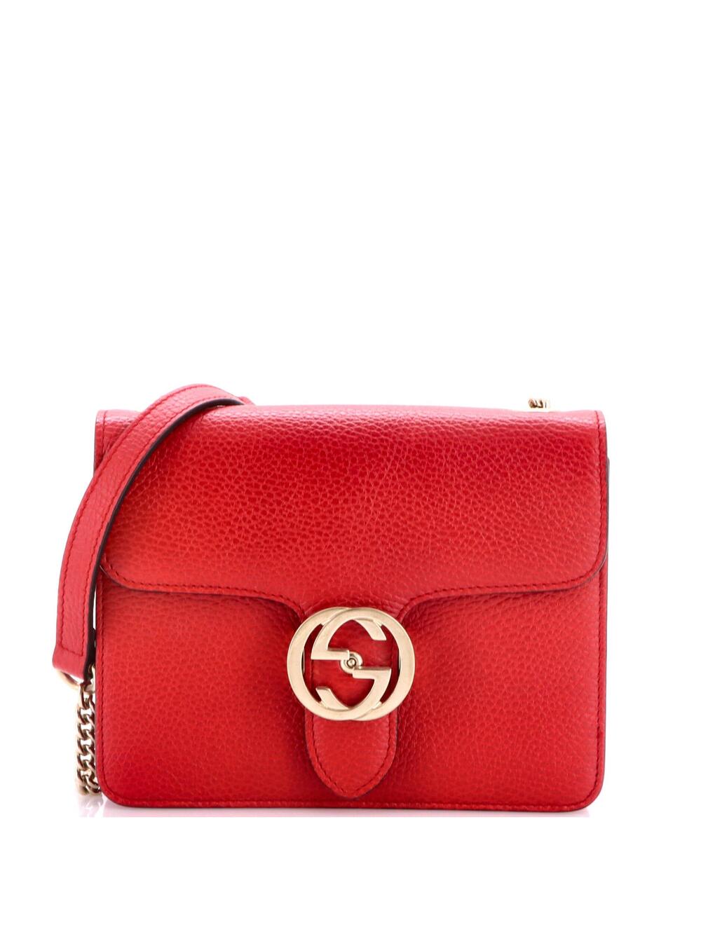 Gucci Interlocking Shoulder Bag Leather #348307G88B